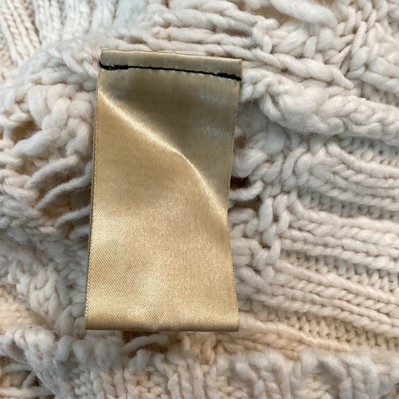 Maison Scotch Sweater Dress Size 2 Cream Open Knit - Picture 7 of 7